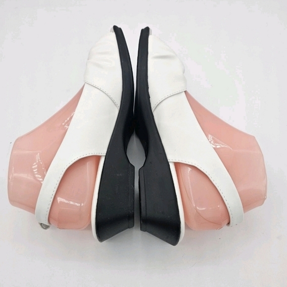 Easy Street Womens Fantasia Sandal Gathered Slip On Elastic Slingback White 7.5M - Picture 10 of 14